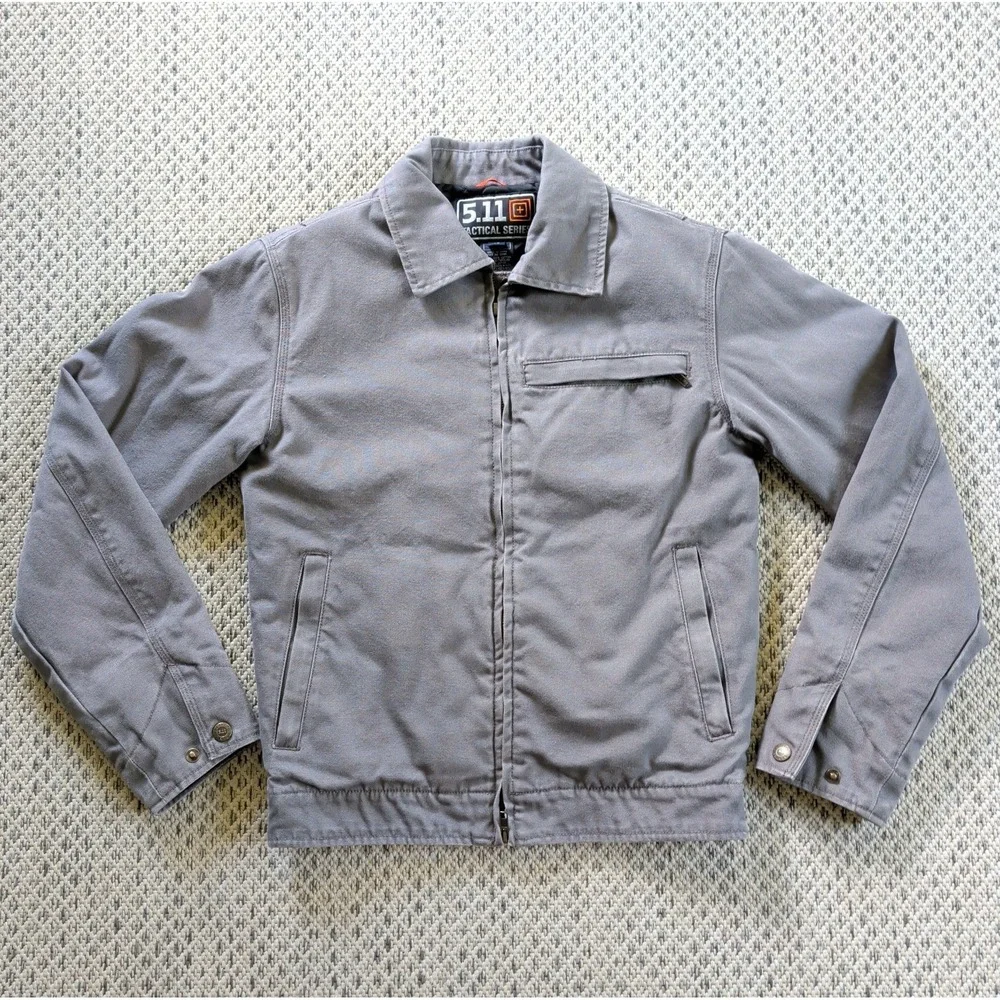 5.11 Tactical Series Torrent Molle Twill Gray Jacket Coat Packable Size XS EUC